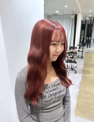 カラー 🇰🇷韓国風艶髪 /AZUSA🤍のヘアスタイル