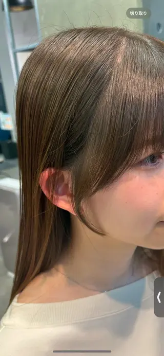 セミロング ボブ/レイヤー/ ダブルカラー/みのりのヘアスタイル