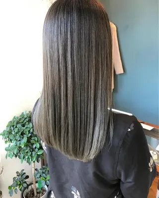 セミロング カラー パーマ OVER→三軒茶屋 /縮毛矯正・髪質改善のヘアスタイル