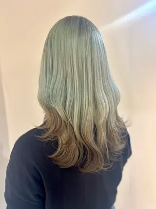 セミロング カラー 髪質改善/ヘアケア coiiはしもとはなのヘアスタイル