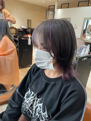 ショート カラー 松尾 遥花のヘアスタイル