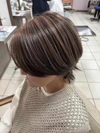 ショート カラー 🎖️No1.高評価 ✨髪質改善/水素ケアのヘアスタイル