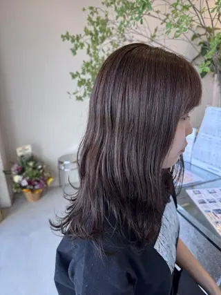 セミロング カラー achieve tillのヘアスタイル