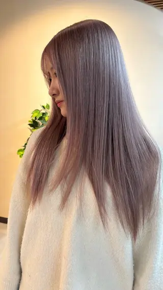 ロング カラー デザインカラー／ ハイトーン／竹井俊介のヘアスタイル