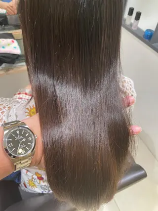 ロング カラー 宮澤  タケル ミディアムヘアのヘアスタイル