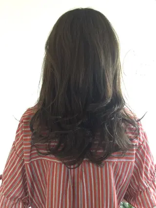 セミロング カラー ヘアアレンジ Add9 久保田 陽代のヘアスタイル