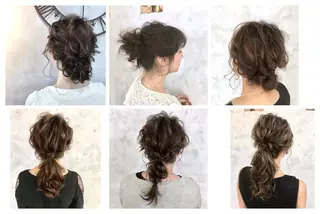 セミロング ヘアアレンジ lok[ロク] 高田馬場のヘアスタイル