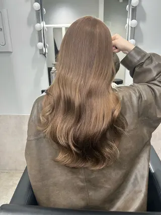 ロング カラー ヘアアレンジ メンズ MOE🌙 博多ハイトーンのヘアスタイル