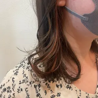 ミディアム カラー ノンダメージサロン/ 豊中/美容室のヘアスタイル