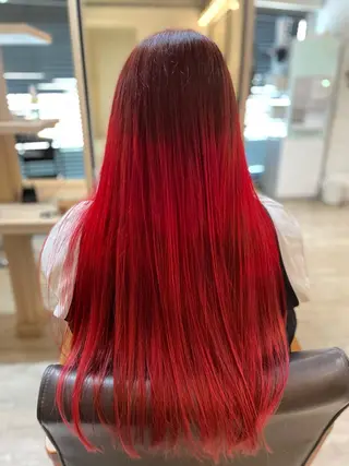 ロング カラー 柏/春日竜次 /髪質改善縮毛矯正のヘアスタイル