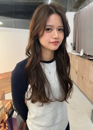 ロング the hinc所属・miyu /大阪 /レイヤーカットのヘアスタイル