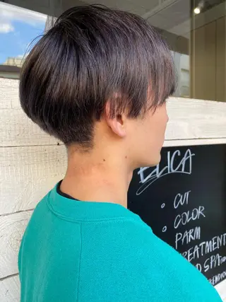 ショート カラー 森貴裕/ベージュ/ パーマ/オリーブのヘアスタイル