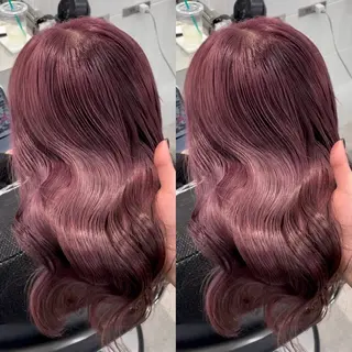 ロング カラー 表参道/ハイライト バレイヤージュのヘアスタイル