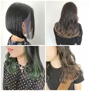 カラー ヘアアレンジ ミディアム 成瀬 弘光のヘアスタイル