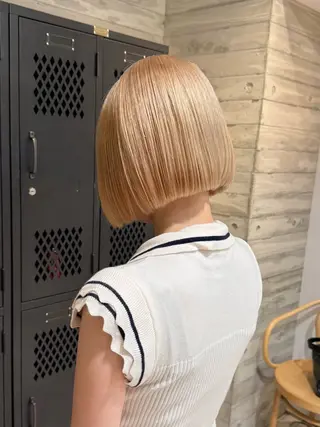 ミディアム カラー 色落ち綺麗透明感カラ /ボブ/ナカツヒカルのヘアスタイル