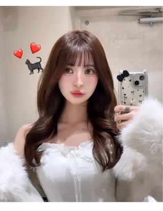 ロング 上品♡韓国レイヤー ‎🤍のの‎🤍のヘアスタイル