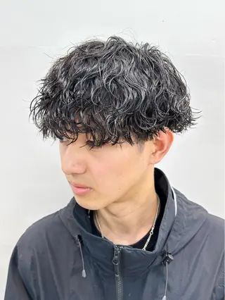 ショート パーマ メンズ メンズパーマ メンズ特化ryoのヘアスタイル