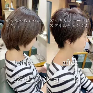 ショート 【全部無料🙇】 おがわようしんのヘアスタイル