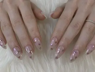 ネイル ki🍒🍒 ki ツルツルネイルのネイルデザイン