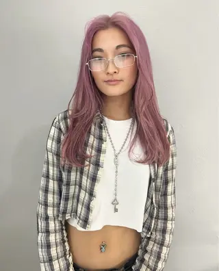 ロング カラー ケアパーマ/ケアブリ ーチdaisukeのヘアスタイル