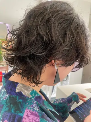 ショート パーマ ショート/ボブ/ 吉祥寺/ryoのヘアスタイル