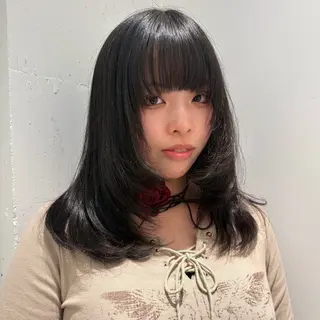 セミロング 田窪 珠妃のヘアスタイル