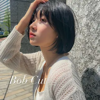 ショート カラー 顔周りレイヤー/ボブ 銀座✨中野まさひろのヘアスタイル