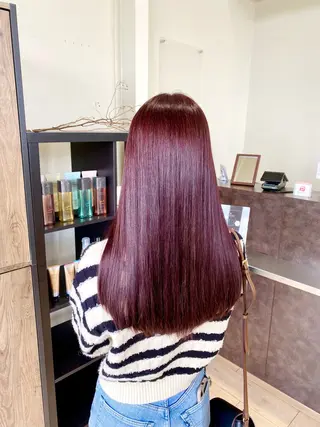 ロング カラー 太田 未来のヘアスタイル