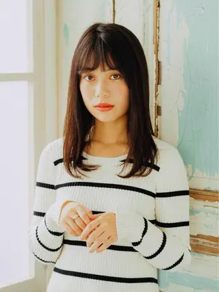 セミロング カラー パーマ ヘアアレンジ メンズ キッズ ネイル マツエク・マツパ unu hair所属・藤井 仁紀のヘアスタイル