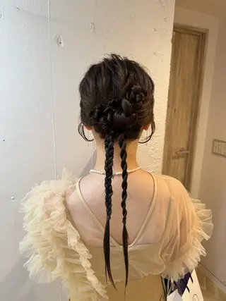 ヘアアレンジ 🍪ﾖｼｲﾊﾙﾈ🍪 ﾗﾍﾞﾝﾀﾞｰｶﾗｰのヘアスタイル