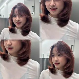 セミロング 大人レイヤー/艶美髪 🇺🇸TOMONAのヘアスタイル