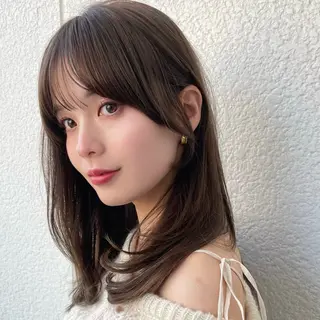 ミディアム カラー 透明感カラー 🩰あさのヘアスタイル