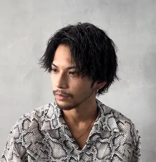 ショート パーマ メンズ 松下 友希 【fifth】のヘアスタイル