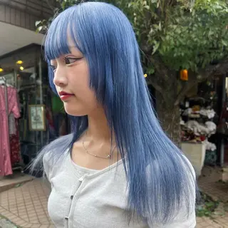 ロング カラー ボブハイトーン🦖 デザインMAMIのヘアスタイル