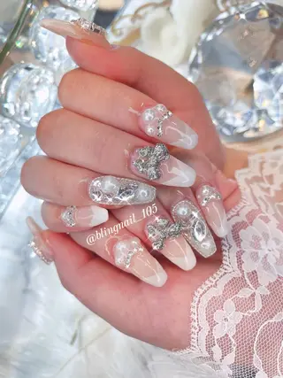 ネイル 23時まで❤︎韓国、 ワンホンネイルのネイルデザイン