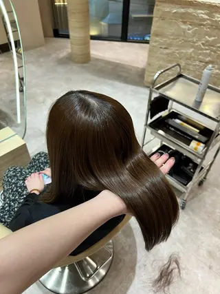 ミディアム カラー ✨髪質改善 縮毛矯正 艶髪 立川 コウキ✨のヘアスタイル