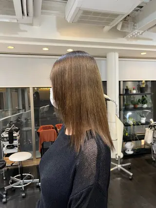 ミディアム パーマ 【髪質改善/縮毛矯正 /カラー】ホサカのヘアスタイル