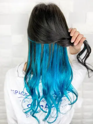 ロング カラー ヘアアレンジ Shelltie Fiel (シェルティフィエル)所属・次世代シールエクステ 錦糸町 小泉 朋之のヘアスタイル