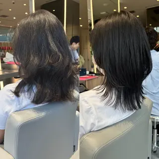 ミディアム MINX青山店所属・結莉/ボブ/ 縮毛矯正のヘアスタイル