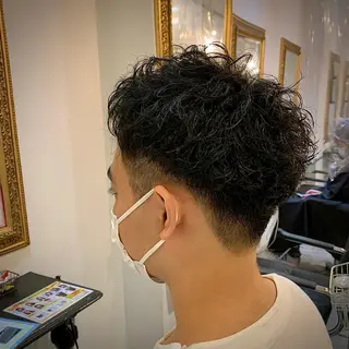 ショート パーマ メンズ メンズ特化/パーマ/ メッシュ/竜成のヘアスタイル