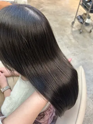 ミディアム カラー ANLY.meijijingumae所属・暗髪カラー/ 透明感カラー/真菜のヘアスタイル