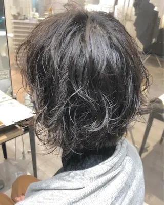 ショート パーマ 美髪矯正/渡辺 りんのヘアスタイル