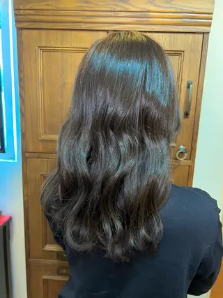 セミロング カラー ヘアアレンジ 杉本 歩香のヘアスタイル