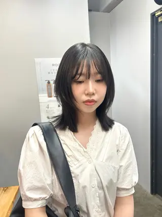 ミディアム カラー ROCCOeast Rukaのヘアスタイル