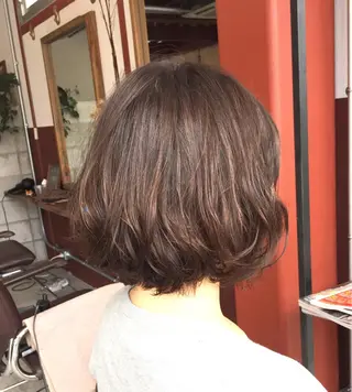 ショート パーマ 福地 礼奈のヘアスタイル