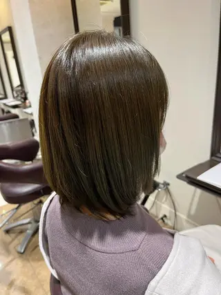 ミディアム 永瀬 恵のヘアスタイル