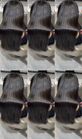 ロング パーマ k-twoたき✨艶感 カラー／美髪矯正のヘアスタイル