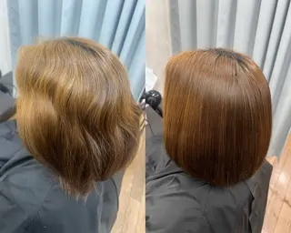 ミディアム 岡野 綾のヘアスタイル