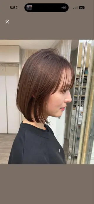 ショート 盛れる艶カラー× レイヤーカット/咲来のヘアスタイル