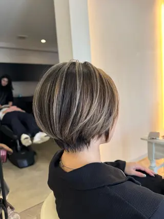 ショート カラー ヘアアレンジ _White泉佐野店所属・佐々木  まゆかのヘアスタイル